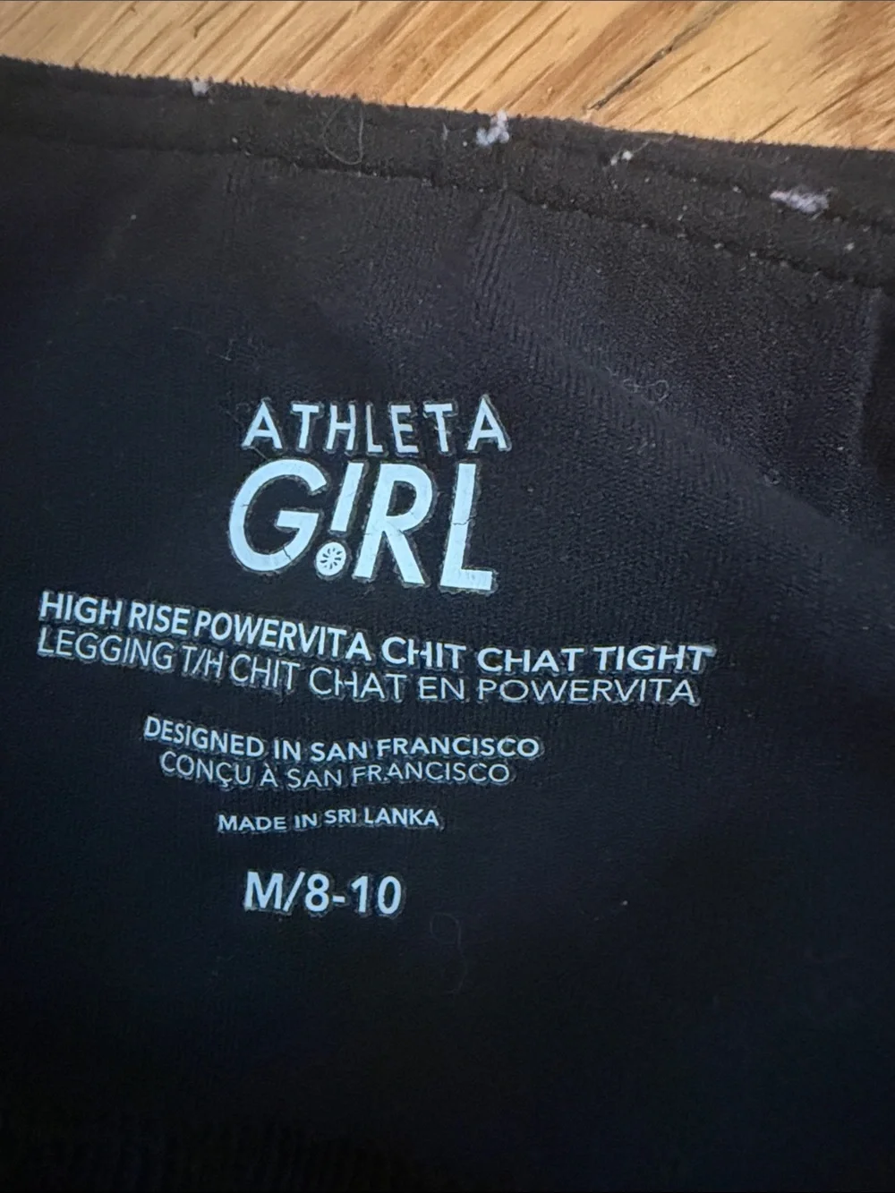 Athleta Girls Black High-Rise Performance Leggings